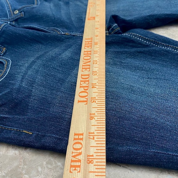 So womens bootcut jeans sz 5 mid rise flip pocket dark wash cowgirl rodeo Y2K - Picture 7 of 12